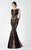 Embroidered Illusion Bateau Neck Dress 2941