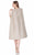 Terani Couture - Strapless Textured Cocktail Dress 1621C1286 In Neutral