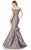 Terani Couture - Off The Shoulder Mermaid Gown 1621E1474 In Gray