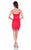 Terani Couture - Whimsical Lace Trimmed Illusion Dress 1621H1034 In Red
