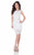Terani Couture - Decorative Mesh Inset Sheath Cocktail Dress 1621H1059 In Black and Neutral