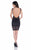 Terani Couture - Decorative Mesh Inset Sheath Cocktail Dress 1621H1059 In Black and Neutral
