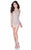 Terani Couture - Illusion Neckline Scrolling Multi-Color Embellished Cocktail Dress 1622H1137 In Neutral