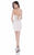 Terani Couture - Floral Flair Corset Dress 1623H1229 In Pink and White