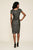 Tadashi Shoji - Bedazzled Bateau Sheath Cocktail Dress In Brown and Black