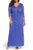 Alex Evenings - Front Ruched Embellished Plus Size Dress 432858  in Blue