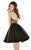 Angela & Alison - 62006 Beaded Halter Cocktail Dress In Black