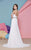 Angela & Alison - 62051 Beaded Lace Evening Gown  In White and Multi-Color