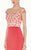 Angela & Alison - 62052 Illusion High Neck Beaded Gown In Pink
