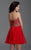 Clarisse - 2900 Gilded Semi-Sweetheart Dress in Red