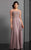 Clarisse Illusion Bateau Bead Adorned Lace Gown 6306 In Mink