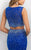 Blush - C350 Two Piece Beaded Lace Bateau Short Dress In Blue