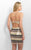 Blush - C356 Sequined Straight Sheath Dress In Gold and Multi-Color