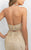 Blush - C362 Two-Piece Haltered Cocktail Dress  In Gold