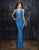 Nina Canacci - 7351 Dress in Blue and Green