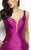 Mac Duggal Couture - 80588 Deep V-neck Ballgown In magenta