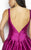 Mac Duggal Couture - 80588 Deep V-neck Ballgown In Magenta