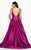 Mac Duggal Couture - 80588 Deep V-neck Ballgown In Magenta