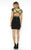 Mac Duggal Homecoming - 40574 V-neck Beaded Cocktail Dress In Black and Green