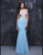 Nina Canacci -  V-Neck Long Prom Dress 7368 in Blue
