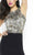 Mac Duggal Homecoming - 65760 Beaded Sparkles Cutout Cocktail Dress  In Black and Gold