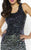 Mac Duggal Homecoming - 73005N Sleeveless Ombre Beaded Cocktail Dress in Black