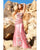 MNM Couture - 7372 Floral Applique Sheath Dress in Pink
