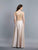 Dave & Johnny - A7376 Bead Embellished Plunging V-Neck Gown In Neutral