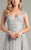 Lara Dresses - 32940 Beaded Sweetheart A Line Overlay Long Dress In Silver