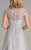 Lara Dresses - 32940 Beaded Sweetheart A Line Overlay Long Dress In Silver