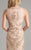 Lara Dresses - 32941 Sleeveless Beaded Lace Sheath Long Dress In Neutral