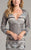 Lara Dresses - Long Sleeve Cocktail Dress 32989 in Gray