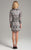 Lara Dresses - Long Sleeve Cocktail Dress 32989 in Gray