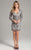Lara Dresses - Long Sleeve Cocktail Dress 32989 in Gray