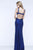 7397 Glimmer Crisscross Evening Gown