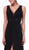 Cinderella Divine - Bedazzled Plunging V-neck A-line Dress