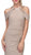 Embellished Jewel Neck Satin Sheath Evening Dress