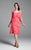 Daymor Couture - Tiered Petal Cold Shoulder Dress 381 in Pink