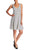 Adrianna Papell - 12255150 Sleeveless Striped Ottoman Knit Sundress In White and Black