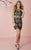 Tiffany Homecoming - Scoop Neckline with Embellished Lace Cocktail Dress 27109 In Black and Neutral