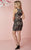Tiffany Homecoming - Scoop Neckline with Embellished Lace Cocktail Dress 27109 In Black and Neutral