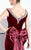 Panoply - 44287 Sparkling V-neckline Velvet Trumpet Evening Gown