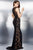 Black Sleeveless Formal Jersey Dress 74117