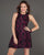 74156 Floral Patterned A Line Cocktail Dress