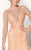 MNM Couture - 10836 Illusion Bateau Neck A-Line Dress in Orange