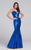 Ellie Wilde - EW117033 Sequined Sweetheart Dress in Blue
