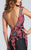 Ellie Wilde EW117054 Cap Sleeve Embroidered Illusion Long Gown In Black/Multi