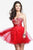 7434 Embroidered Sweetheart Corset Dress