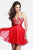 7434 Embroidered Sweetheart Corset Dress