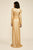 Tadashi Shoji - Alberti Sequined V-neck Gown With Slit In Gold